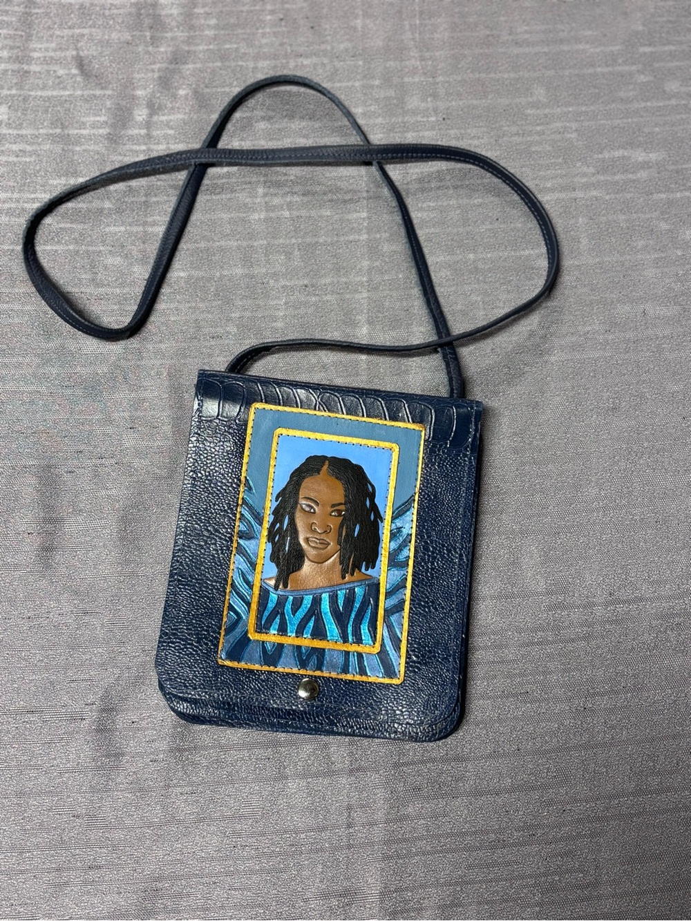 Marvin Sin bag Over Shoulder Small Purse Navy Blue Women